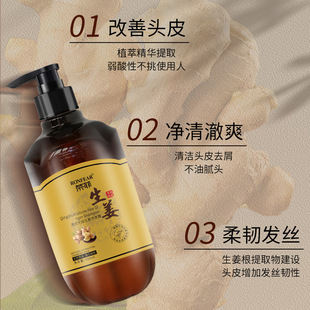 genuine goods Ginger Shampoo Cleaning Hair Care Fluffy Shampoo Unisex Refreshing Soft Home Hotel
