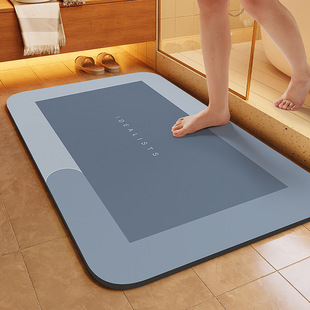 Simple Bathroom Floor Mat Household Absorbent Diatom Mud Floor Mat Thickened Quick-drying Wear-resistant Anti-slip Mat for Bathroom Door