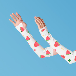 [Nylon] Ice Sleeve Customized Men's and Women's Anti-UV Sun Protection Sleeve Breathable Driving Riding Ice Silk Hand Sleeve