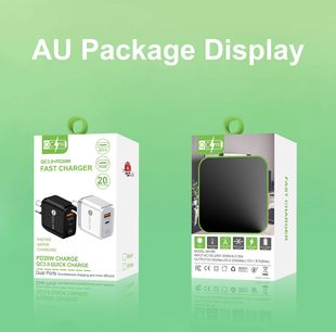 Qc3.0 fast charging head 5V9V12V fast charging Europe, America, Britain, Australia and Korea standard usb charger PD20W protocol