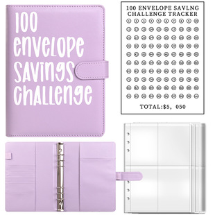 100 конвертов eChallenge Couple 100 Days Challenge Сохранение и сохранение этого бюджета Loose-Leaf