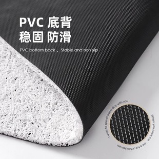 Floor Mat Entrance Door Dirt Resistant Easy to take care of PVC Wire Ring Floor Mat Simple Cuttable Floor Mat Entrance Entrance Door Anti-slip Mat