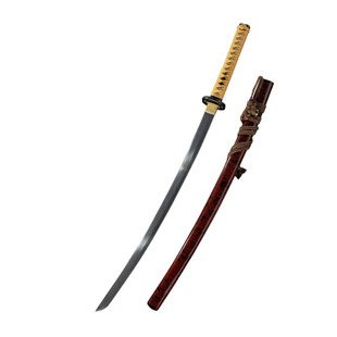 Foreign Trade Rurouni Kenshin Knife Metal High Manganese Steel Japanese Knife Reverse Blade Knife Reverse Blade Long Knife Cos Anime Knife Unedged