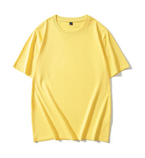 40 mercerized cotton 021 round neck short sleeve T-shirt printing logo short sleeve loose set figure men's and women's top advertising shirt