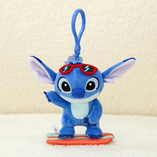Stitch Doll Pendant Keychain Cute Blue Monster Stitch Schoolbag Bag Hanging Decoration Doll