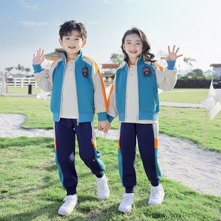 Children's Baseball Uniforms British College Style School Uniforms Class Uniforms Primary School Students Kindergarten Uniforms Spring and Autumn Summer Cotton