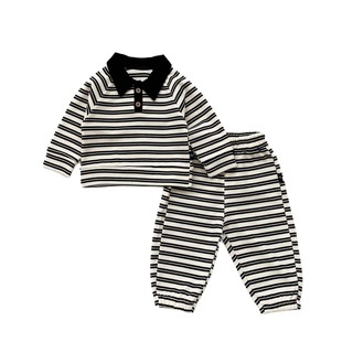 Rins Baby Baby Set 2025 весна и осень новый мужской и женский детский поло топ повседневная спортивная одежда