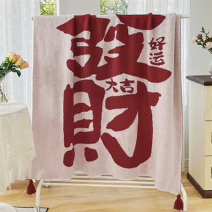 2025 Knitted Jacquard Cover Blanket Hair Series Soft and Comfortable Nap Air-conditioning Blanket Home Sofa Blanket Thickened Warm