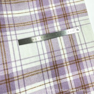 Autumn and winter 7 thick coat coat skirt shirt hat home fabric wool-like tweed yarn-dyed plaid