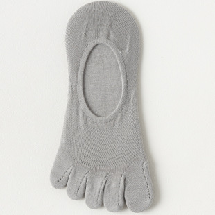 Ankle Socks non-slip non-slip heel women's five-finger socks summer thin split toe low-cut socks toe invisible socks summer