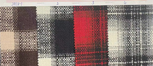 Woolen tweed in stock plaid coat clothing/shoes and hats/luggage fabric Shaoxing supply