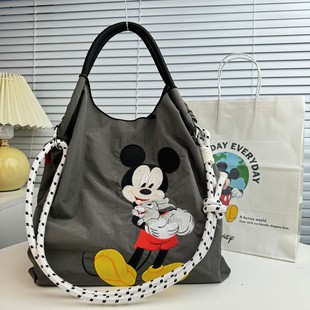 Genuine Joint Bag Large Capacity Snoopy Tote Bag Cartoon Handbag Disney Embroidered Shoulder Bag Women