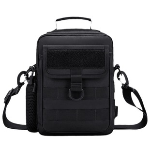 Outdoor Camouflage Water-repellent Shoulder Kettle Mobile Phone Bag Men's and Women's Crossbody Multi-functional Small Cash register Chest Bag for Military Fans