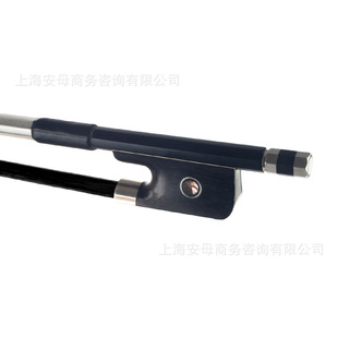 Black Carbon Fiber Cello Bow Bow Rod Bow Double Fish Eye Ebony Tail Black Horse Hair Cello Bow Rod