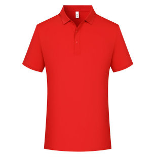 160g Baiku Silk Functional Pearl Polo Shirt Lapel Short Sleeve Polo Shirt Work Clothes Advertising T-Shirt Work Clothes