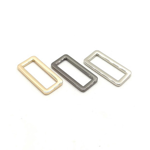 In stock factory wholesale zinc alloy die casting inch 2 square buckle metal seamless mouth word ring luggage leather hardware accessories
