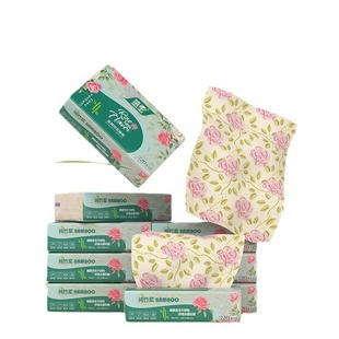Factory wholesale bamboo pulp rose fragrance paper thickened mother and baby for household toilet paper towel a large number of napkins