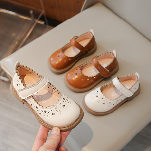 Girls' sandals 2024 Summer new little girl fashion princess shoes baby girls' breathable non-slip soft bottom casual shoes
