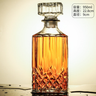 Spot Sealed Wine Bottle Crystal Glass Wine Bottle Wine Bottle Whiskey Bottle Empty Bottle Thickened Empty Wine Bottle
