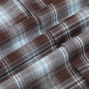 New 250gTR stretch sanding plaid fabric autumn women's shirt coat bag shoes hat suit fabric