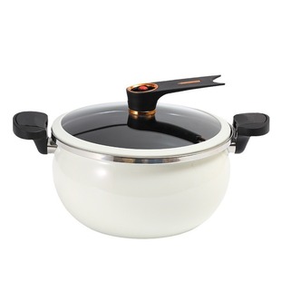 New Korean-style Enamel Micro-pressure Pot Chubby Dun Enamel Enamel Large-capacity Non-stick Pot Household Binaural Stew Soup Pot