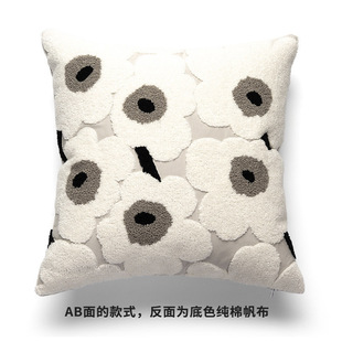 Velvet Woven Sofa Pillow Nordic Style Bed Pillow Bedhead Cushion Back Living Room Sofa Pillowcase with Core
