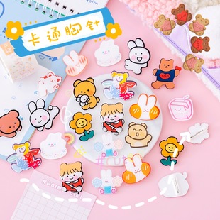 Creative Cartoon Acrylic Brooch Ins Trendy Cute Japanese Girl Accessories Clothes Bag Pendant Badge Pin