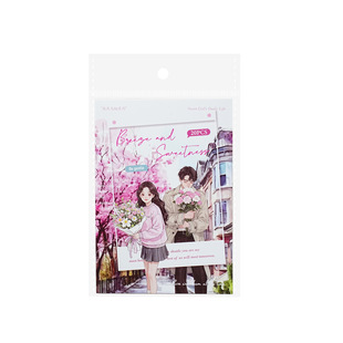 Italian bird PET sticker bag breeze and sweet series character background hand account decoration material paste 20 6