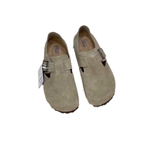 Туфли Sangpo Birkenstock 2024, весенне-осенние мужские и женские слипоны с увеличенной высотой, тапочки на толстой подошве, пара туфель Birkenstock
