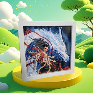 Нежа Волшебный мальчик Shen Gongbao детская развивающая игрушка мультфильм DIY ручной работы с бриллиантами