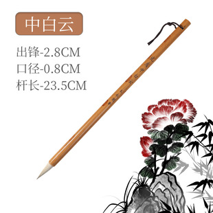 Chinese Painting Brush Set Special Wolf Hair Hook Line and Hair White Cloud Painting Flower Branch Qiaoshan Water Painting Chinese Painting Clothing Pattern Pen