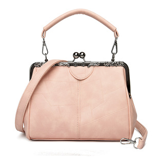 Cross-border foreign trade women's bag 2024 new urban simple fashion retro portable clip-on shoulder messenger bag wholesale