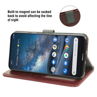 Подходит для Nokia Nokia8.3 поколения Магнитный кронштейн кошелек Crazy Horse шаблон Защитный кожаный чехол для мобильного телефона