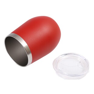 Stainless steel double-layer vacuum cup eggshell cup red wine glass vacuum beer cup convenient office water Cup printable logo