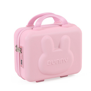 Suitcase small cartoon cute luggage makeup small box bag 14-inch password box lightweight mini storage box