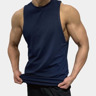 Muscle Fitness New Vest Мужское спортивное оборудование Тренировочный жилет без рукавов Тренировочный Топ Одежда Эластичная футболка