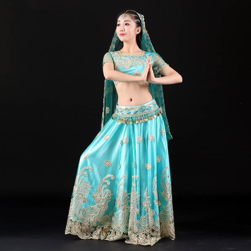 Belly Dance Costumes, Indian Dance Sari Costumes, Ethnic Dance Costumes, Square Dance Costumes, Performance Costumes for Adult Women, Customized