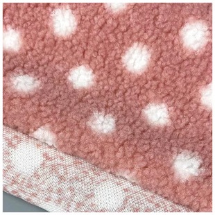 Ready Supply Granular Cashmere Print Dot Altai Print Teddy Velvet Kidsren's Clothing Doll Clothing Fabric