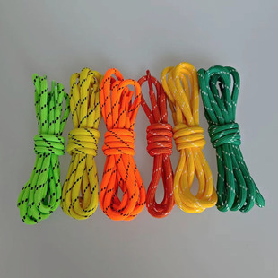 Round shoelaces with little moral training shoes board shoes retro sports daddy shoes yellow blue green brown DIY shoes