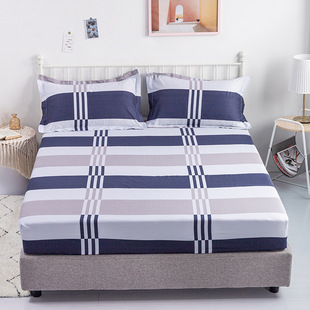 Small fresh flowers 1.8m cotton bedspread cotton bed hat single mattress protective cover Simmons set 150x200c