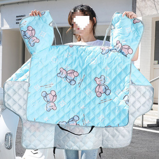 Ice silk breathable summer sunscreen waterproof sunshade with cushion motorcycle