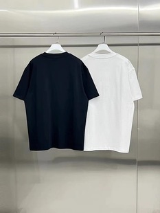 2024 Summer New WE11DONE Korean Trendy Brand High Street Heart Printed Letter Short-sleeved T-shirt for Men and Women