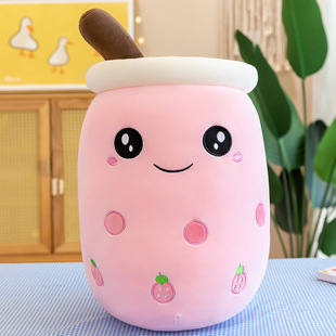 Fruit Milk Tea Cup pillow plush toy large pearl milk tea Doll Doll Gift cross-border foreign trade