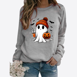 Cross-border Christmas Halloween crew neck sweater AliExpress Amazon independent station TEMU full-time TITOK review