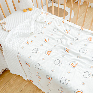 Baby Blanket Bamboo Fiber Newborn Children Bean Blanket Kindergarten Baby Cotton Nap Quilt All Seasons Universal