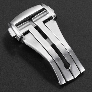 New Stainless Steel Double-press Butterfly Buckle Folding Buckle Fit Omega Seahorse Watch Accessories 20mm in stock