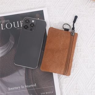Small Purse Custom Coin Purse Portable Small Bag Lanyard Lanyard Buckle Women's Wallet Coin Key Card Bag Storage Bag