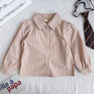 Korean style girls' preppy style suit Spring and Autumn New British style vest + striped shirt + pleated skirt three-piece set