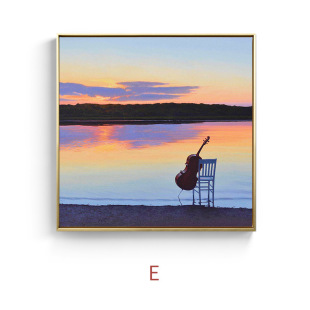 Art window yellow green Guest restaurant bedroom decorative painting study hallway aisle studio background decorative painting wholesale
