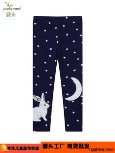 2025 spring and autumn new in stock leggings Europe and the United States small and medium-sized children's girls' pants leggings a generation of hair